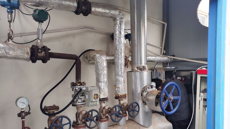 渦街流量計（jì）測蒸汽，現場安裝調試